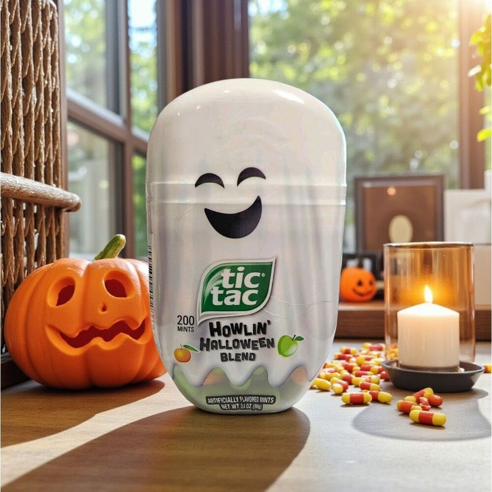 Rare TicTac Howlin’ Halloween Ghost Blend 200 Mints Sealed Collectible Apple